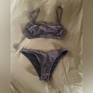 Xhilaration Sparkling Dark Bikini Set